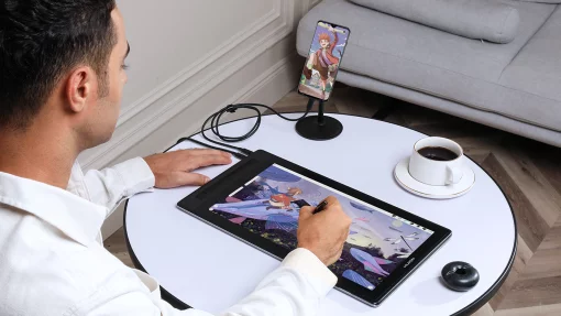 Графічний монітор Huion 15,8" Kamvas Pro 16, 2.5K, USB-C, чорний