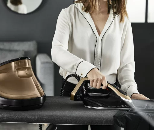 Праска-парогенератор Tefal Pro Express Vision, 3000Вт, 1100мл, паровий удар -750гр, постійна пара - 180гр, чорно-золотий