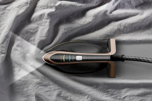 Праска-парогенератор Tefal Pro Express Vision, 3000Вт, 1100мл, паровий удар -750гр, постійна пара - 180гр, чорно-золотий