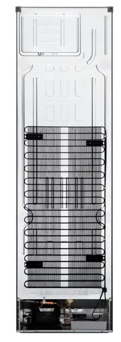 Холодильник LG з нижн. мороз., 203x60х68, холод.відд.-277л, мороз.відд.-107л, 2дв., А++, NF, інв., диспл зовн., Fresh Сonverter, Metal Fresh, сріблястий