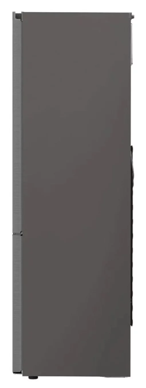 Холодильник LG з нижн. мороз., 203x60х68, холод.відд.-277л, мороз.відд.-107л, 2дв., А++, NF, інв., диспл зовн., Fresh Сonverter, Metal Fresh, сріблястий