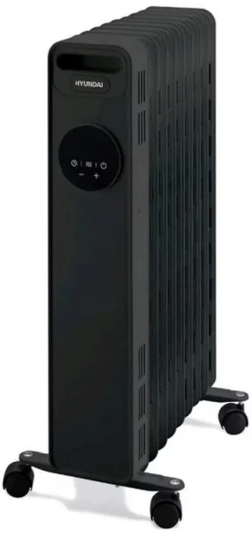 Обігрівач оливний HYUNDAI H09HTRB, 20м2, 2000Вт, електр. кер-ння, 9 секцій, пульт ДК, чорний