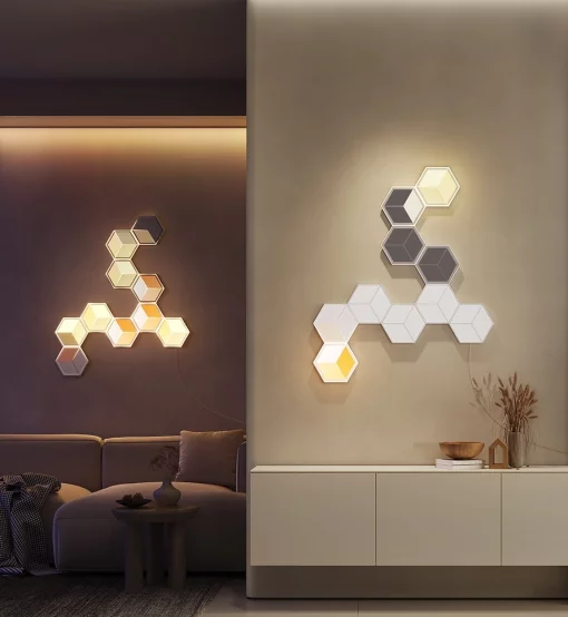 Настінний світильник Govee H106A Glide Hexagon Light Panels Ultra expansion pack, 1шт, RGBIC, WI-FI/Bluetooth, фіолетовий