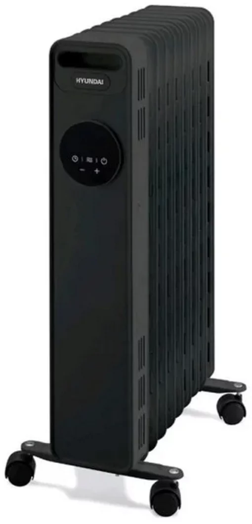Обігрівач оливний HYUNDAI H11HTRB, 23м2, 2300Вт, електр. кер-ння, 11 секцій, пульт ДК, чорний