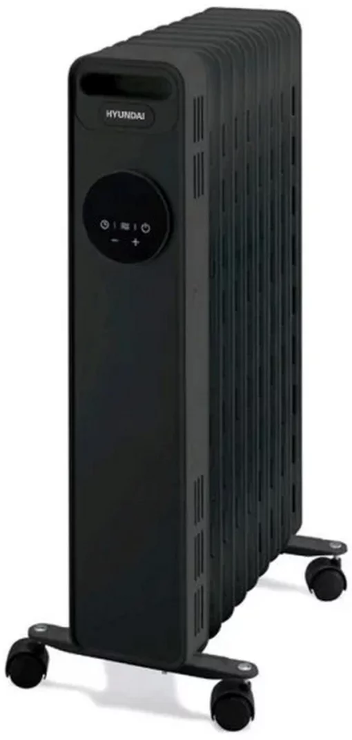 Обігрівач оливний HYUNDAI H13HTRB, 25м2, 2500Вт, електр. кер-ння, 13 секцій, пульт ДК, чорний