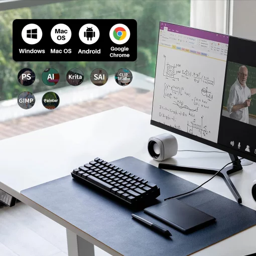 Графічний планшет Huion 4.17"x 2.6" H420X USB-C, чорний