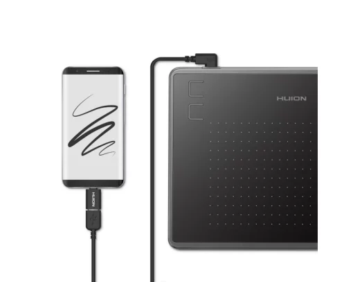 Графічний планшет Huion 4.8"x3" H430P, microUSB, чорний