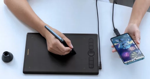 Графічний планшет Huion 8"x5" H580X, USB-C, чорний