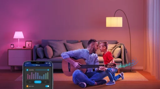 Лампа розумна Govee H6004, E27, 9W, 800Lm, 2700K-6400K, RGB, WI-FI/Bluetooth, білий