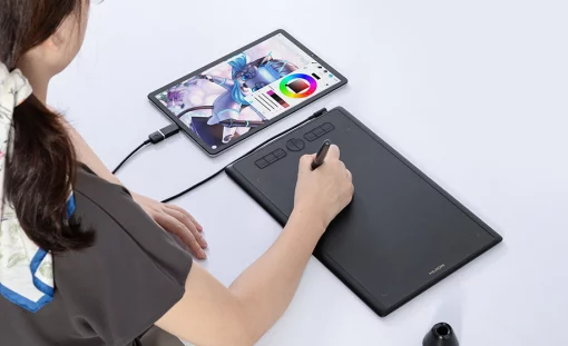 Графічний планшет Huion 10"x6.2" H610X, USB-C, чорний