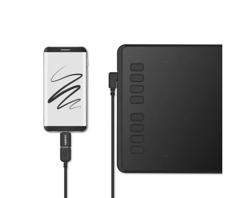 Графічний планшет Huion 8.7"x5.4" H950P, microUSB, чорний