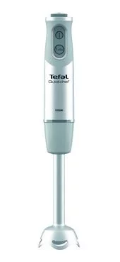 Блендер Tefal заглибний Quickchef Quartzite, 1000Вт, 8в1, чаша-800мл, чопер-500мл, спиралайзер, турборежим, сіро-чорний