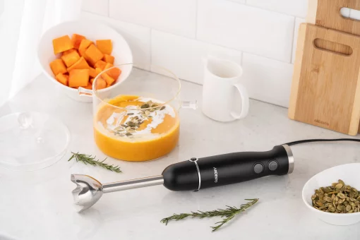 Блендер Ardesto ручний 600Вт, чорно-сріблястий