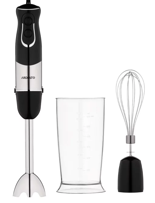 Блендер заглибний Ardesto 800Вт, 2в1, чаша-600мл, чорний