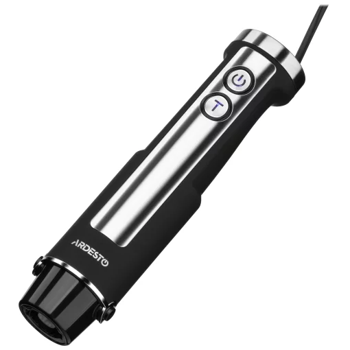 Блендер Ardesto заглибний 1000Вт, 7в1, чаша-2000мл, насадка для нарізання кубиками, чорно-сріблястий