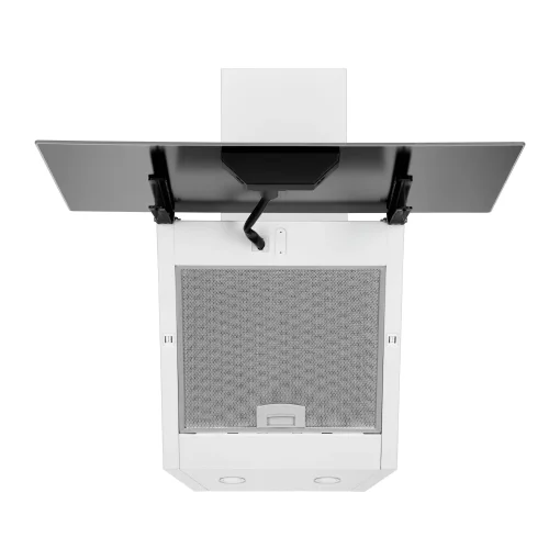 Витяжка Ardesto похила, 60см, 900м3ч,  скло, 2х1Вт LED, кнопкове, білий