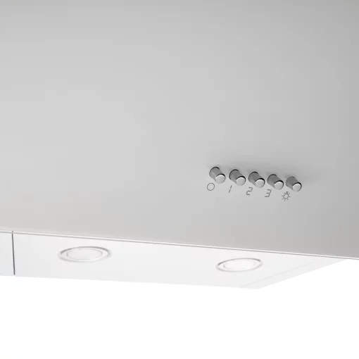 Витяжка Ardesto похила, 60см, 900м3ч,  скло, 2х1Вт LED, кнопкове, білий