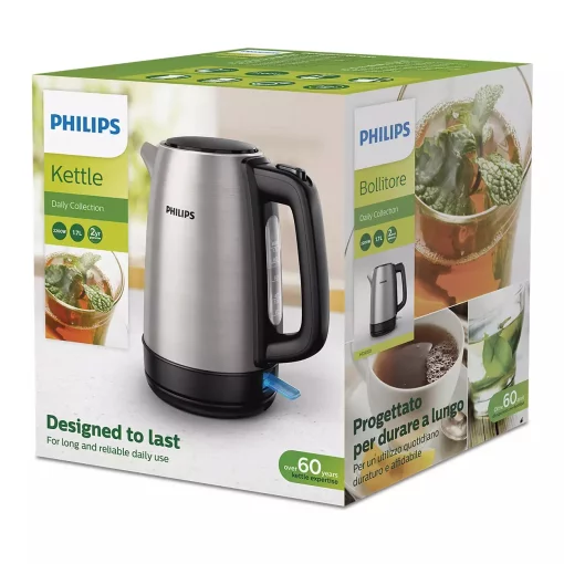 Електрочайник Philips Daily Collection 1.7л, метал