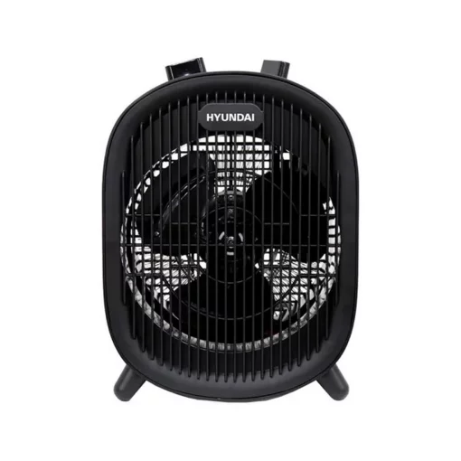Тепловентилятор HYUNDAI HFH2000FX, 20м2, 2000Вт, мех. упр-ння, спіральний нагрів. елемент, чорний
