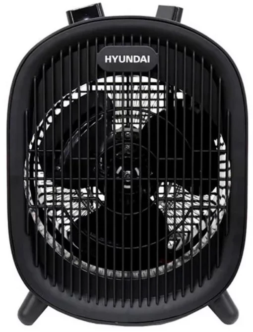 Тепловентилятор HYUNDAI HFH2000FX, 20м2, 2000Вт, мех. упр-ння, спіральний нагрів. елемент, чорний