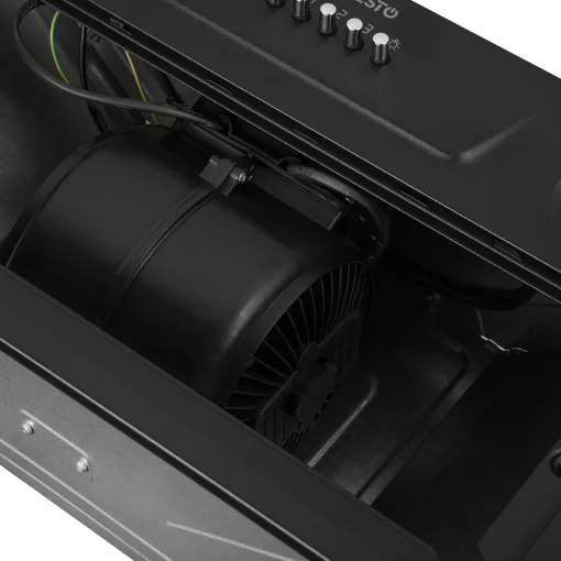 Витяжка Ardesto вбудована, 52см, 450м3ч, метал, 2х1Вт LED, кнопкове, чорний