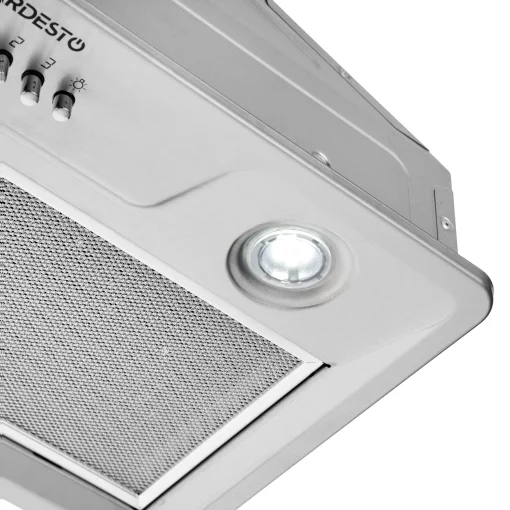 Витяжка Ardesto вбудована, 52см, 450м3ч, метал, 2х1Вт LED, кнопкове, нерж