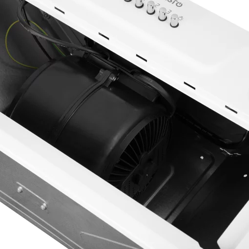 Витяжка Ardesto вбудована, 52см, 450м3ч, метал, 2х1Вт LED, кнопкове, білий