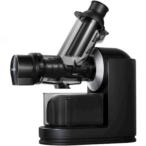 Соковитискач Philips Viva Collection шнековий 150Вт, чаша-1л, жмих-0.75л, пластик, чорний