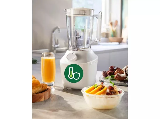 Блендер Philips стаціонарний 3000 series 450Вт, чаша-1900мл, чопер, імпульсний режим, білий