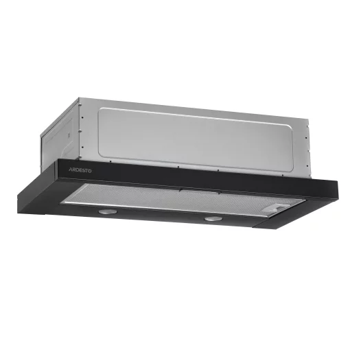 Витяжка Ardesto телескопічна, 60см, 450м3ч, метал, 2х1Вт LED, кнопкове, чорний