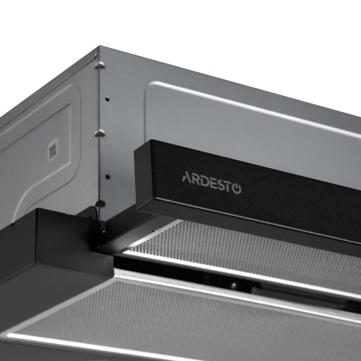Витяжка Ardesto телескопічна, 60см, 450м3ч, метал, 2х1Вт LED, кнопкове, чорний