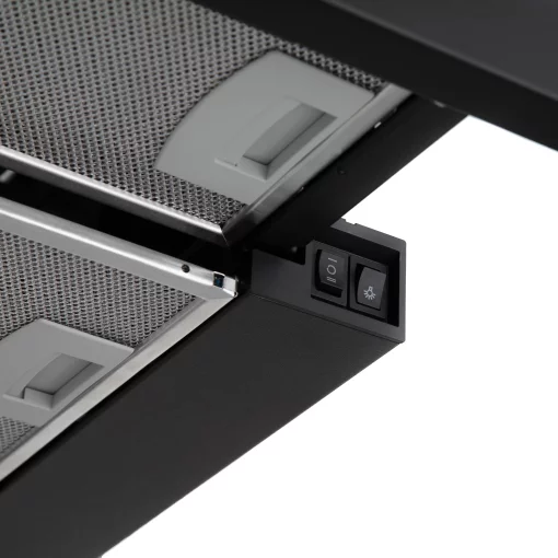 Витяжка Ardesto телескопічна, 60см, 450м3ч, метал, 2х1Вт LED, кнопкове, чорний