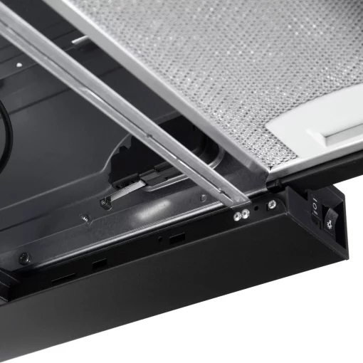 Витяжка Ardesto телескопічна, 60см, 450м3ч, метал, 2х1Вт LED, кнопкове, чорний