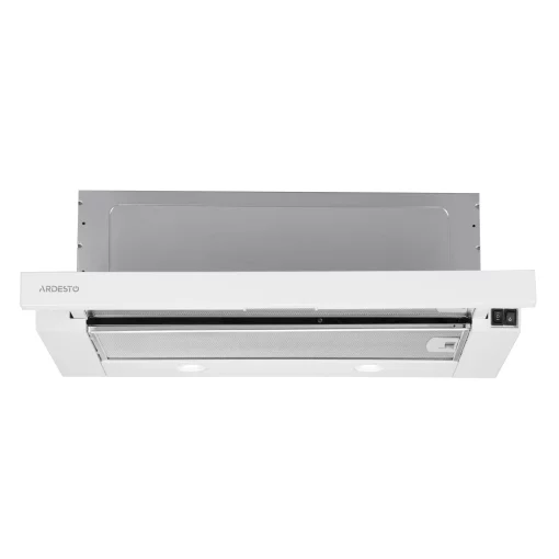 Витяжка Ardesto телескопічна, 60см, 700м3ч, метал, 2х1Вт LED, кнопкове, білий