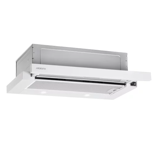 Витяжка Ardesto телескопічна, 60см, 700м3ч, метал, 2х1Вт LED, кнопкове, білий