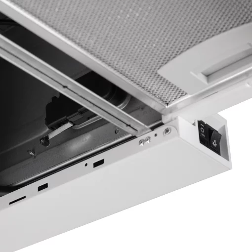 Витяжка Ardesto телескопічна, 60см, 700м3ч, метал, 2х1Вт LED, кнопкове, білий