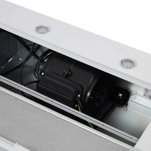 Витяжка Ardesto телескопічна, 60см, 700м3ч, метал, 2х1Вт LED, кнопкове, білий