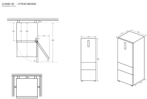 Холодильник Haier багатодверний, 190.5x59.5х65.7, холод.відд.-233л, мороз.відд.-114л, 3дв., А++, NF, інв., дисплей, зона нульова, сріблястий