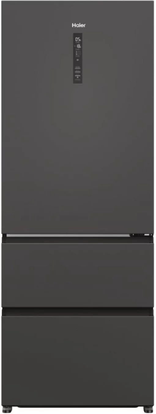 Холодильник Haier багатодверний, 190.5x70х64.8, холод.відд.-354л, мороз.відд.-174л, 3дв., А+, NF, інв., дисплей, зона нульова, чорний