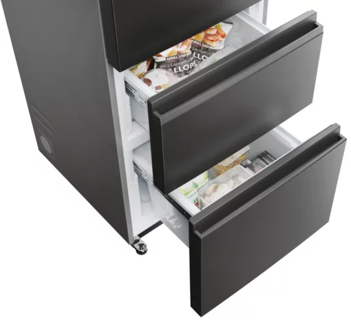 Холодильник Haier багатодверний, 190.5x70х64.8, холод.відд.-354л, мороз.відд.-174л, 3дв., А+, NF, інв., дисплей, зона нульова, чорний