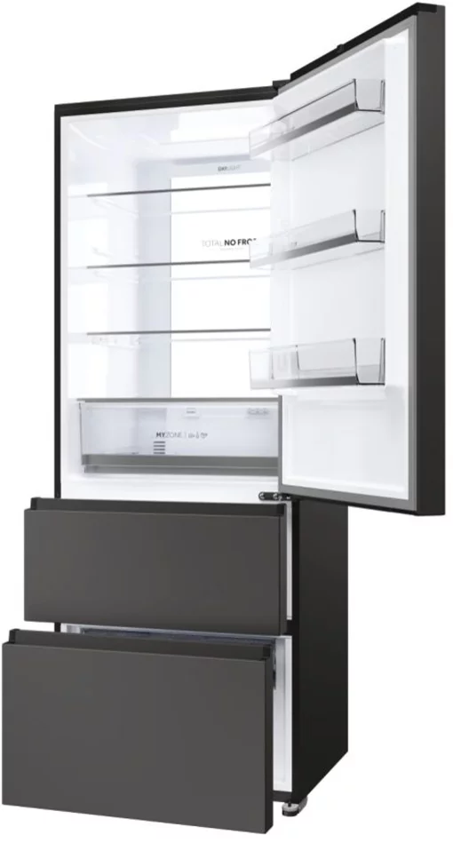 Холодильник Haier багатодверний, 190.5x70х64.8, холод.відд.-354л, мороз.відд.-174л, 3дв., А+, NF, інв., дисплей, зона нульова, чорний