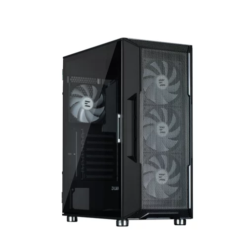 Корпус Zalman I3 Neo ARGB без БЖ, 2xUSB3.0, 1xUSB2.0, 4x120мм ARGB, VGA 355мм, LCS ready, TG Side Panel, ATX, чорний