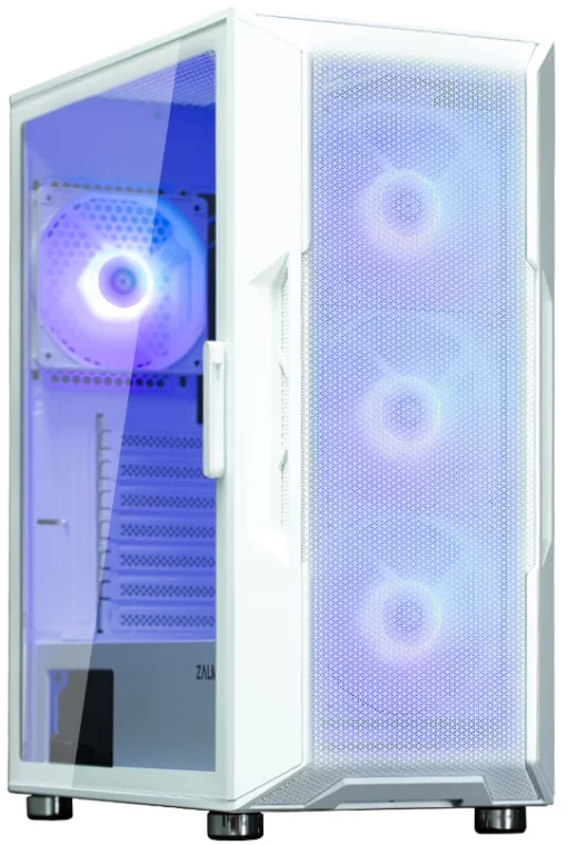 Корпус Zalman I3 Neo ARGB без БЖ, 2xUSB3.0, 1xUSB2.0, 4x120мм ARGB, VGA 355мм, LCS ready, TG Side Panel, ATX, білий