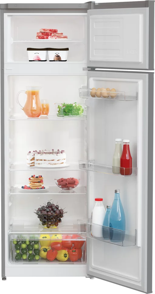 Холодильник Indesit з верхн. мороз., 160.6x54х57.4, холод.відд.-204л, мороз.відд.-46л, 2дв., А++, ST, сріблястий