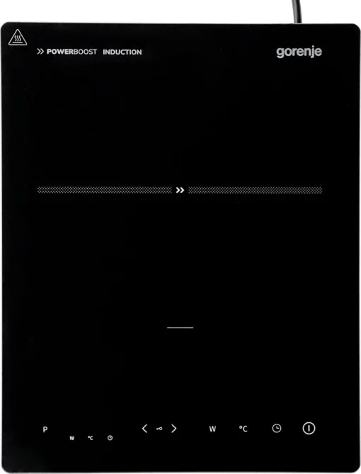 Плитка настільна Gorenje індукційна, конфорок - 1 на 2кВт, керування - сенсорне, таймер, чорний