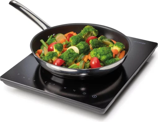 Плитка настільна Gorenje індукційна, конфорок - 1 на 2кВт, керування - сенсорне, таймер, чорний