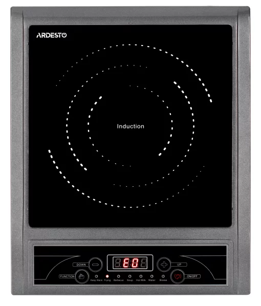 Плитка настільна Ardesto індукційна, конфорок - 1 на 2кВт, керування - сенсорне, таймер, чорний