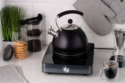 Плитка настільна Ardesto індукційна, конфорок - 1 на 1.8кВт, керування - сенсорне, таймер, чорний