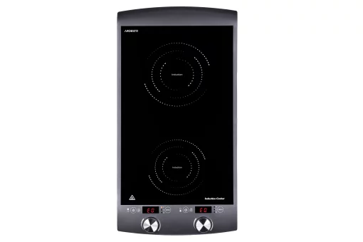 Плитка настільна Ardesto індукційна, конфорок - 2 на 1.3кВт + 1.6кВт вертик., керування - сенсорне, таймер, чорний