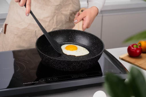 Плитка настільна Ardesto індукційна, конфорок - 2 на 1.3кВт + 1.6кВт горизонт., керування - сенсорне, таймер, чорний